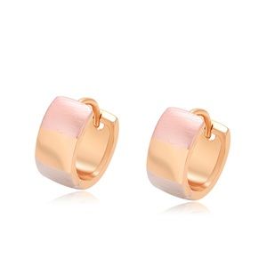 Thick Hoop Earrings | 18K Gold Plated Multicolor | Luxury Jewelry